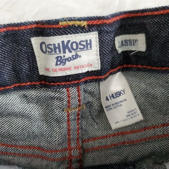 New With Tags Oshkosh b'gosh Boy's Size 4 Husky Classic Jeans with EZ Adjust - Picture 5 of 8
